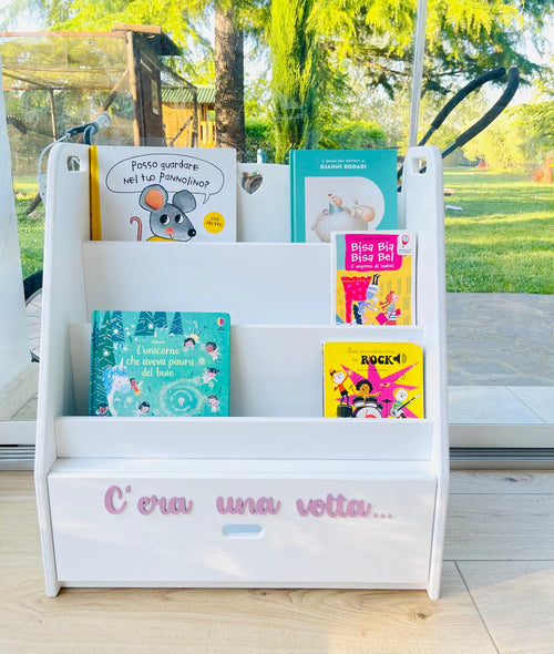 Libreria montessoriana 4 Scomparti con cassetto