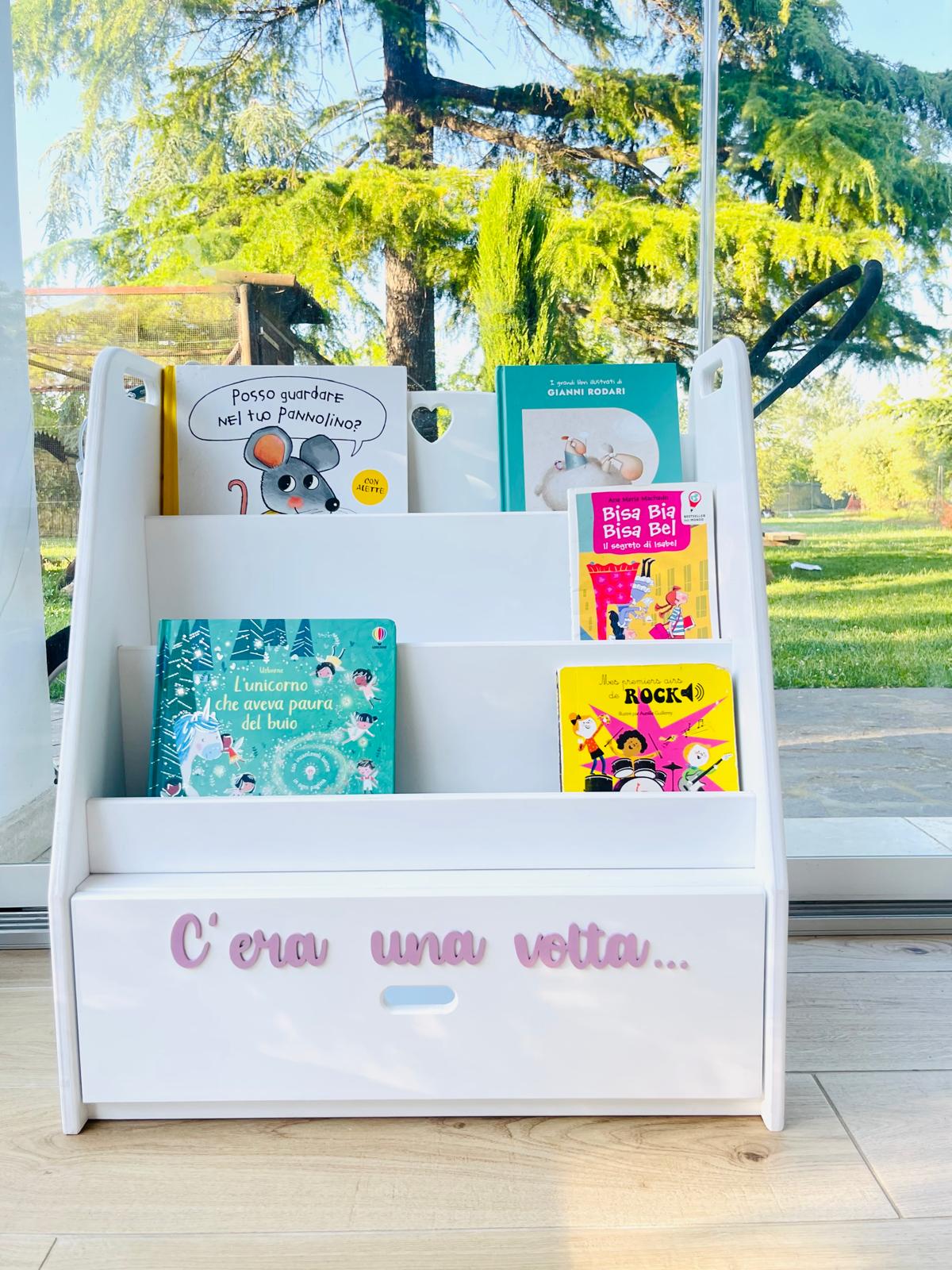 Libreria montessoriana 4 Scomparti con cassetto