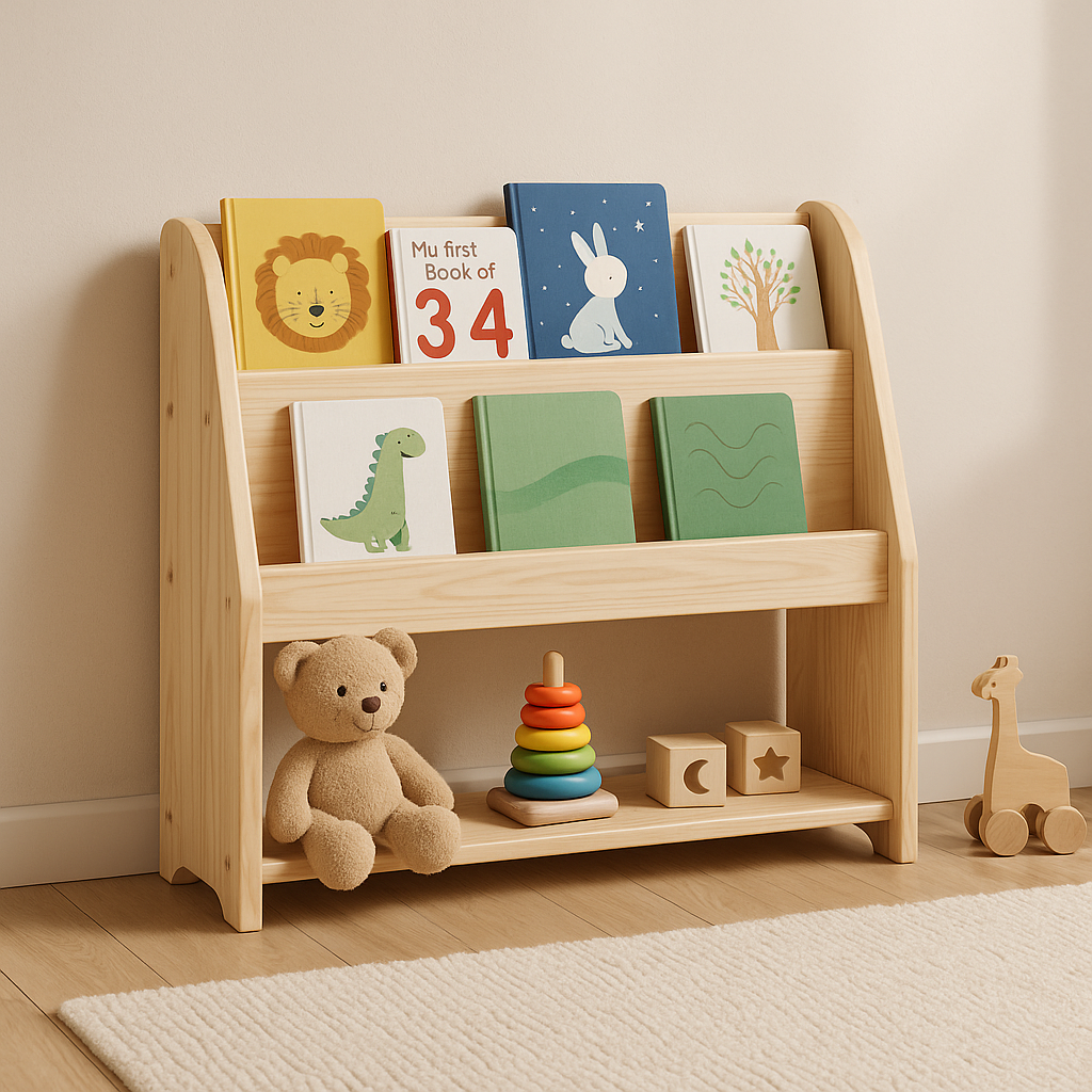📚 Libreria Montessori in Abete Naturale